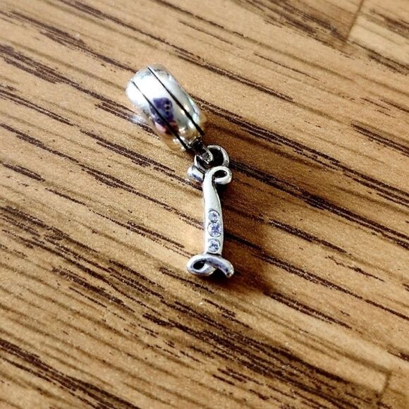 BRIGHTON Vintage Dangle Charms. Script L and #1, $12 each! TIMELESS! - Picture 4 of 6